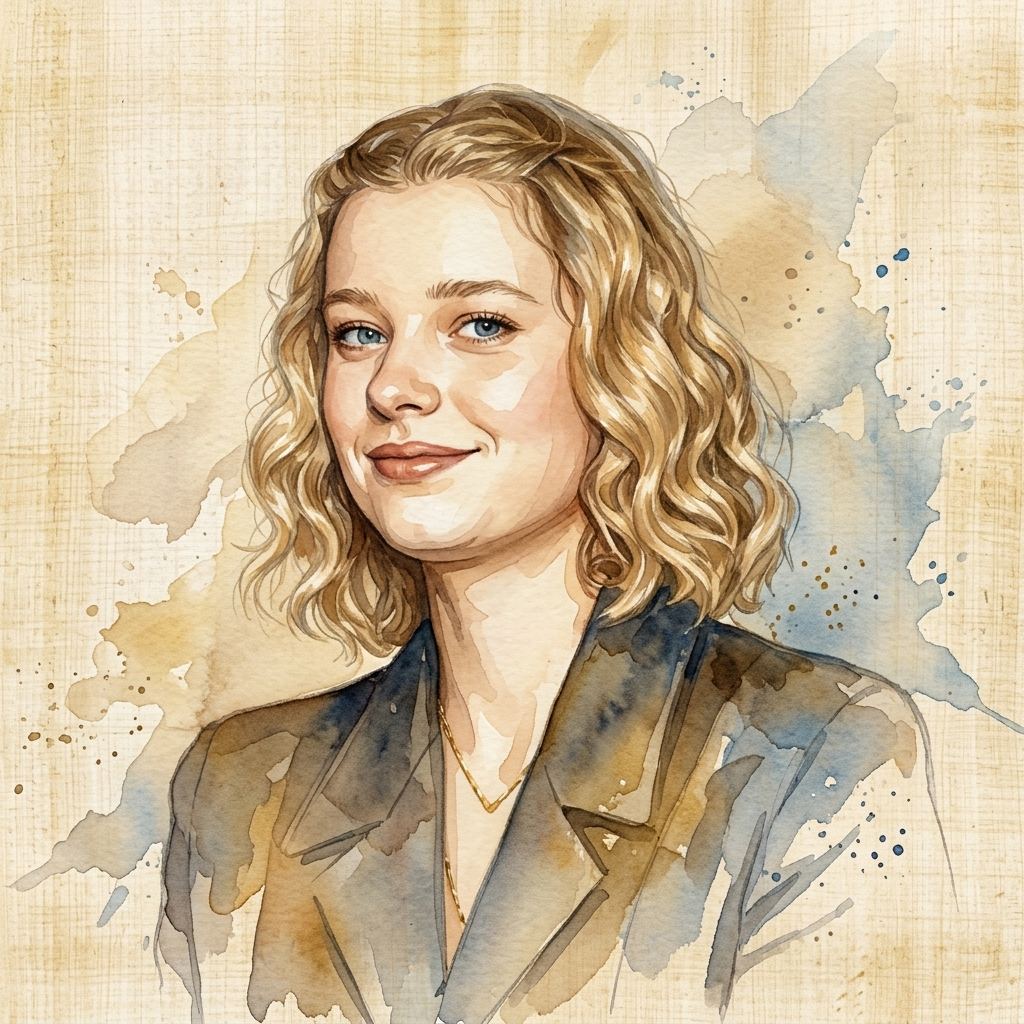Portrait aquarelle sur fond papyrus
