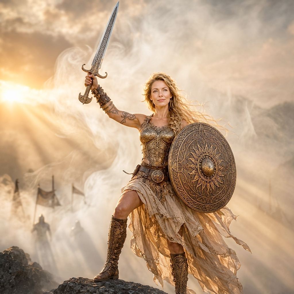 Portrait de guerrière viking